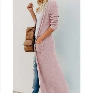 Button Down Knitted Sweater Cardigan
