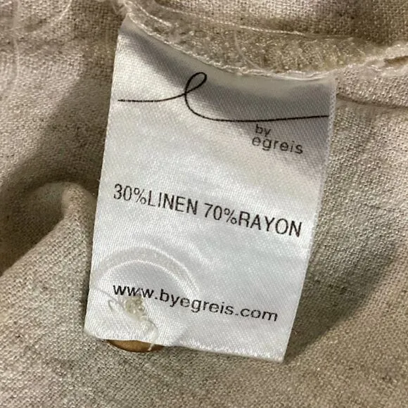 by Egreis Maybel Minimalist Button Front Shirt Dress in Cream Medium