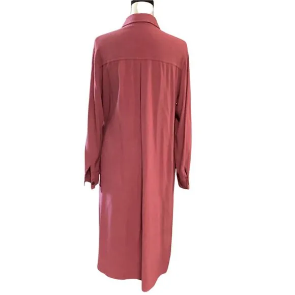 by Egreis Maybel Minimalist shirt Dress in Pink Medium