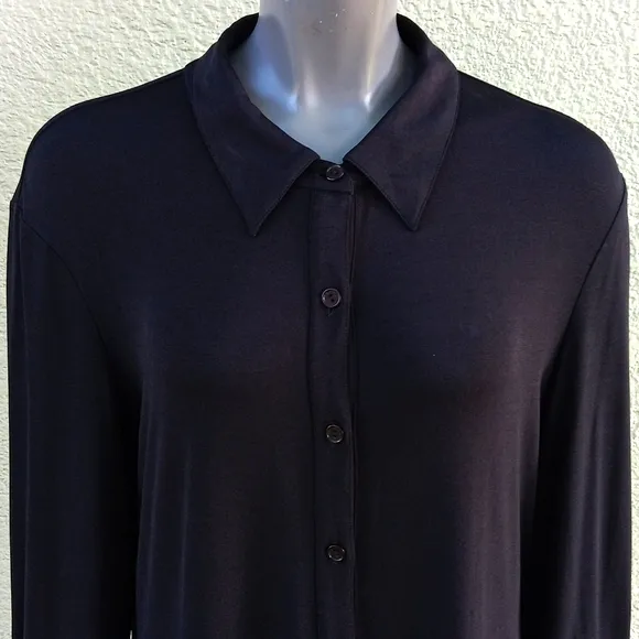 CAMI INTERNATIONAL LADIES BLACK (11) BUTTON FT CLOSURE LUXURY DRESS (TAIWAN)