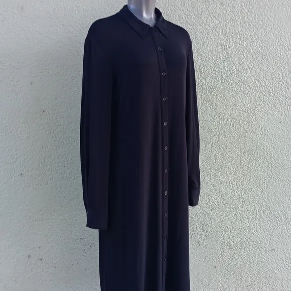 CAMI INTERNATIONAL LADIES BLACK (11) BUTTON FT CLOSURE LUXURY DRESS (TAIWAN)