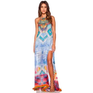 Camilla Franks Crossing Paths Split Overlay Maxi Dress 1