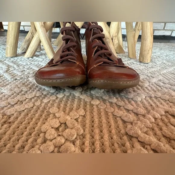 Camper Women’s Peu Ankle Boots Brown Leather (Size 39EU)