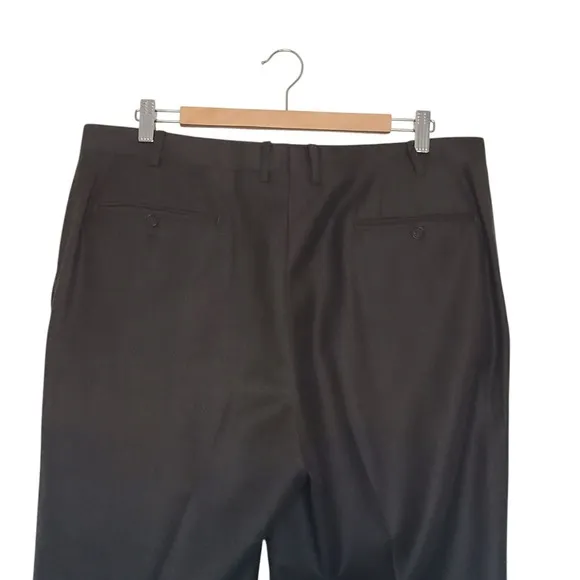 Canali Brown Cuffed Wool Suit Dress Pants Luxury Designer 38x32 model 78120/99