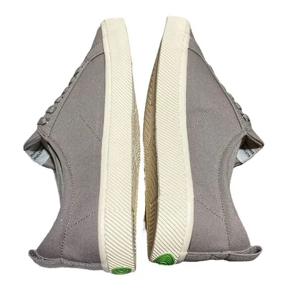 Cariuma Sneakers Womens 8 Grey Canvas OCA Low Preppy Lace Up Shoes Mens 6.5