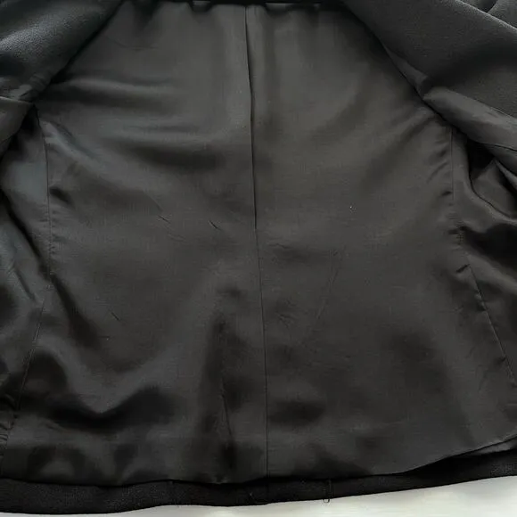 Carlisle Womens Dress Jacket SZ 6 Wool Tassels Pockets Quiet Luxury Evening VTG