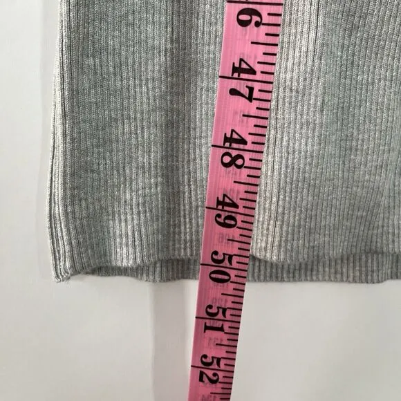 Caroline Constas Rib Knit Maxi Dress Size Medium Stretch Sleeveless Minimalist