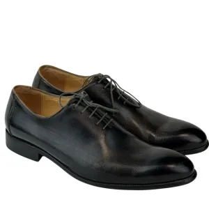 Carrucci Leather Oxford Dress Shoes Lace Up Black Charcoal Mens Size 11
