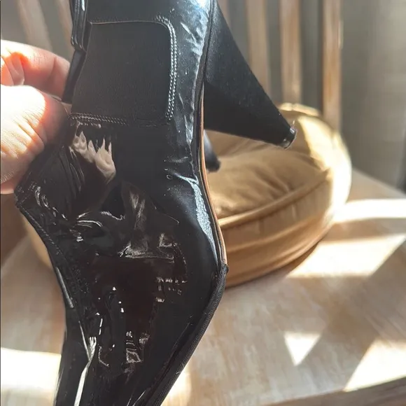 Celine Black Ankle Boots Sleek Stiletto Design