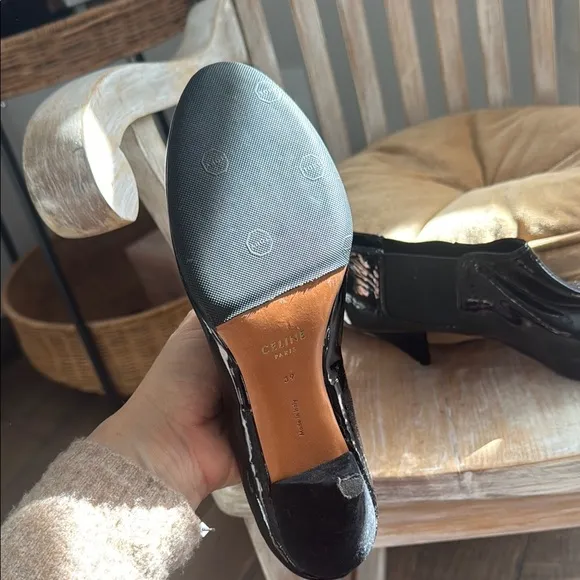 Celine Black Ankle Boots Sleek Stiletto Design