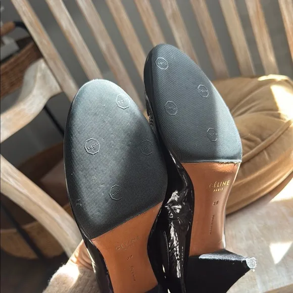Celine Black Ankle Boots Sleek Stiletto Design