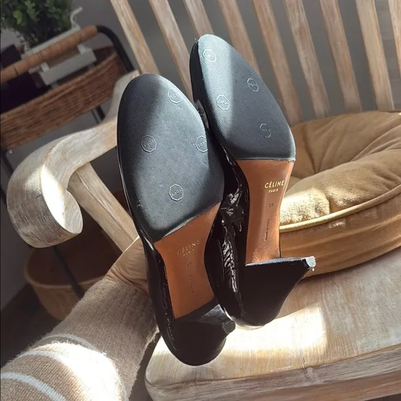 Celine Black Ankle Boots Sleek Stiletto Design