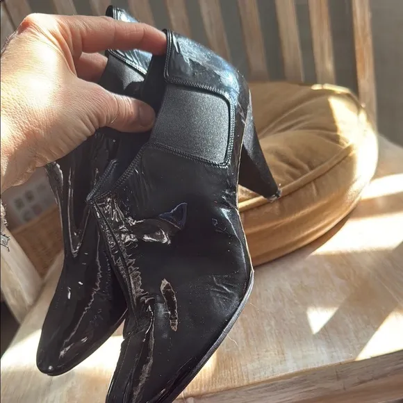 Celine Black Ankle Boots Sleek Stiletto Design