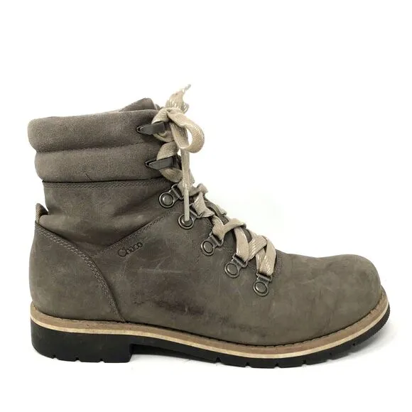 CHACO Cataluna Explorer Boots Womens 7.5 Morel Brown Leather Hiking Trail
