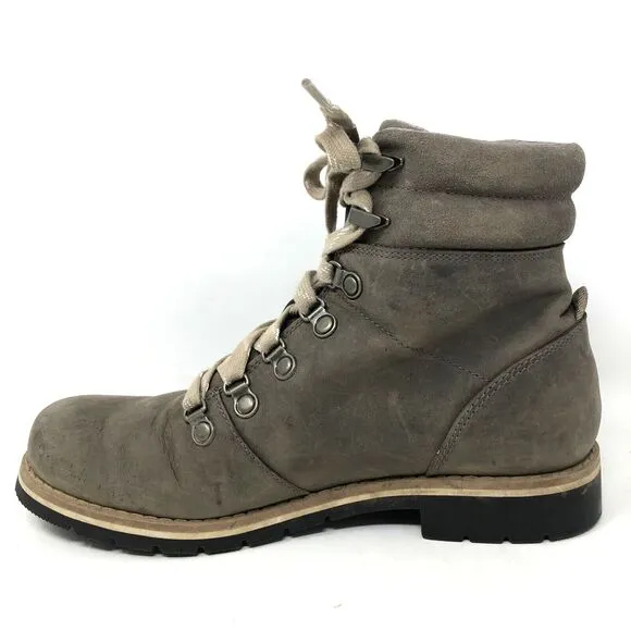 CHACO Cataluna Explorer Boots Womens 7.5 Morel Brown Leather Hiking Trail