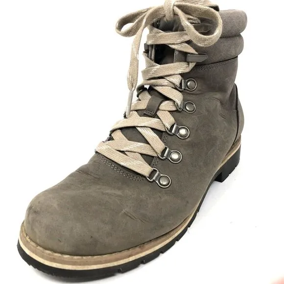 CHACO Cataluna Explorer Boots Womens 7.5 Morel Brown Leather Hiking Trail