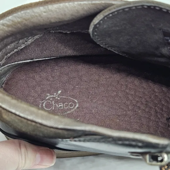Chaco Frontier casual waterproof lace up boots in Java black and brown size 9