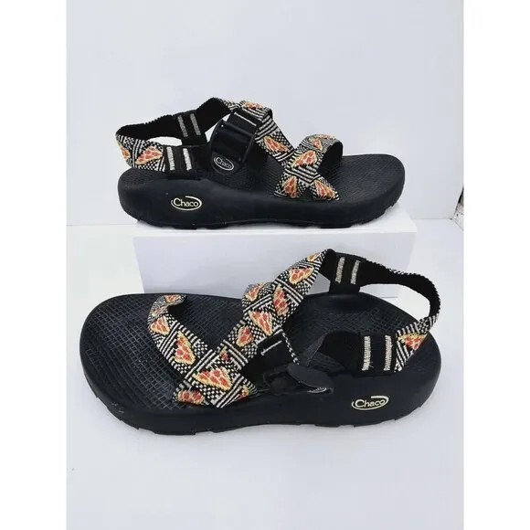 Chaco Z/2 Pizza Print Munchies Hiking Walking Mens Classic Sandals Shoes Size 9