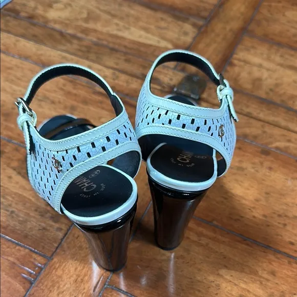 Chanel Black and White Women's Sandals