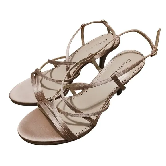 Charter Club Womens Merlot Dressy Kitten Heel Pumps in Blush Satin, Size 9‎