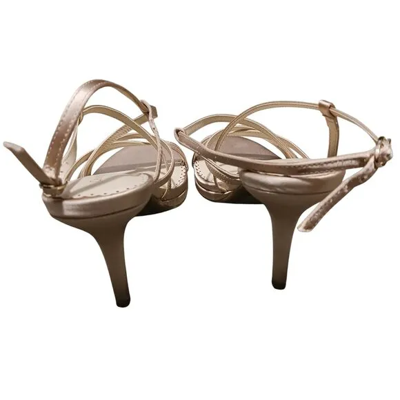 Charter Club Womens Merlot Dressy Kitten Heel Pumps in Blush Satin, Size 9‎