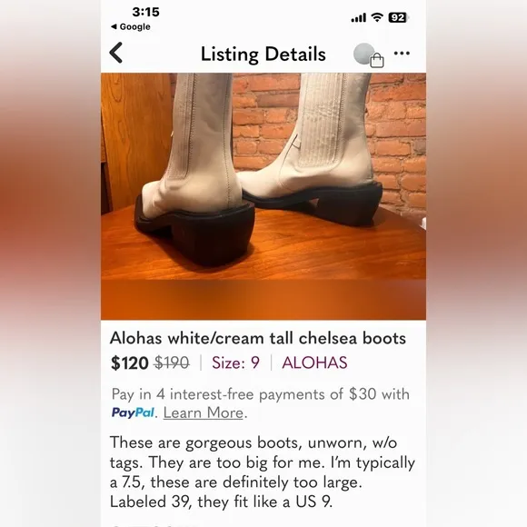 CHELSEA BOOTS NWOB