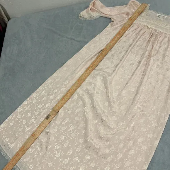 Christian Dior Nightgown Large Chest 22x39 Dress Kaftan Minimalist Rose Floral