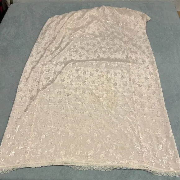 Christian Dior Nightgown Large Chest 22x39 Dress Kaftan Minimalist Rose Floral