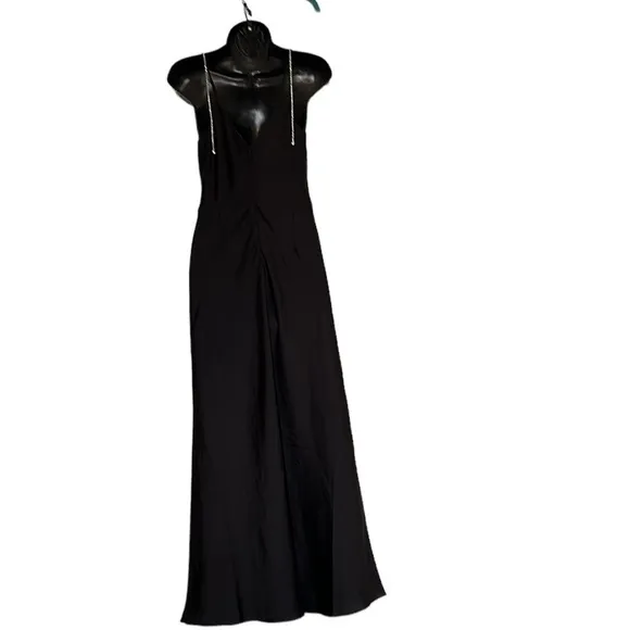 Christian Lacroix slip dress satin rhinestone detail elegant y2kluxury sz m