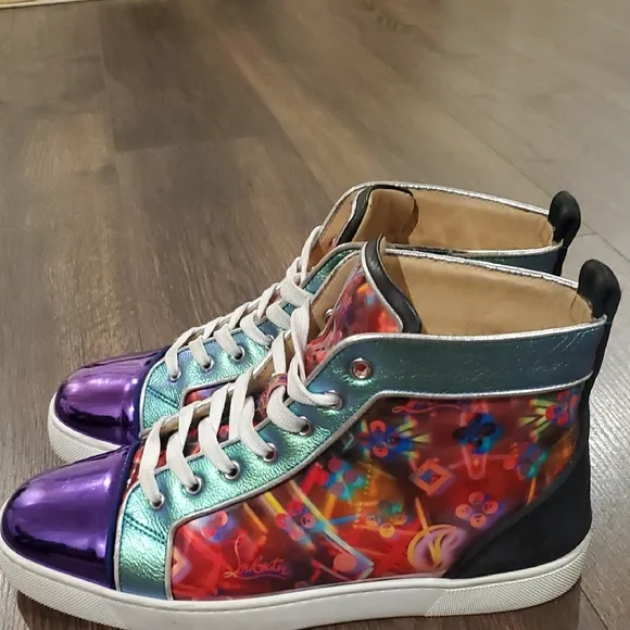Christian Louboutin Colorful men's High-Top Sneakers 42 US 9