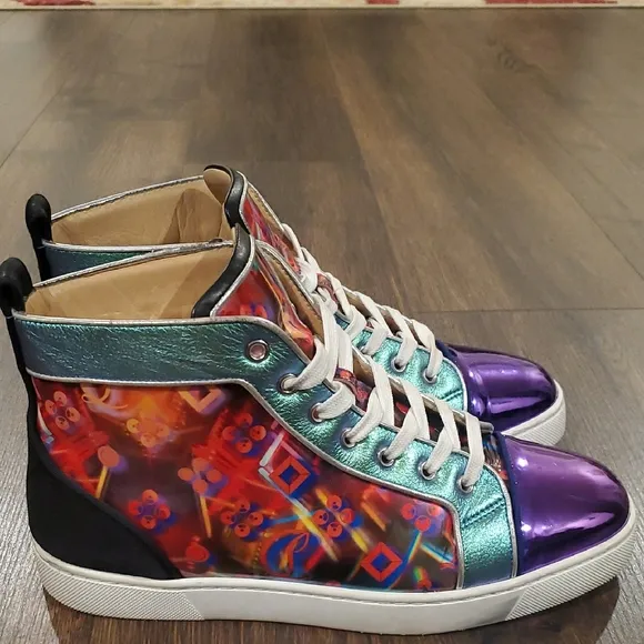Christian Louboutin Colorful men's High-Top Sneakers 42 US 9