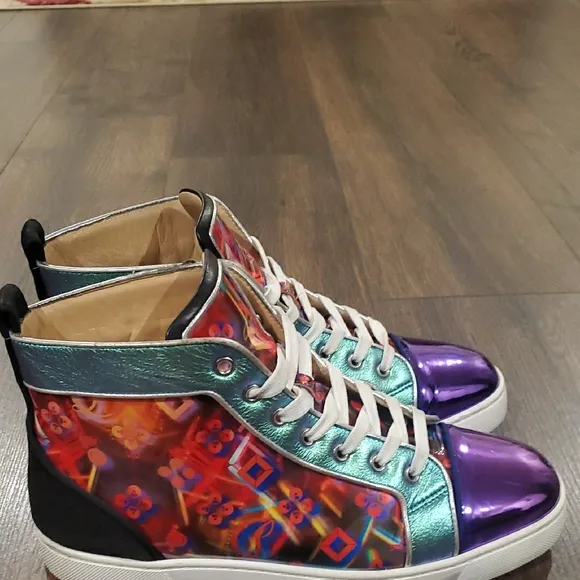 Christian Louboutin Colorful men's High-Top Sneakers 42 US 9
