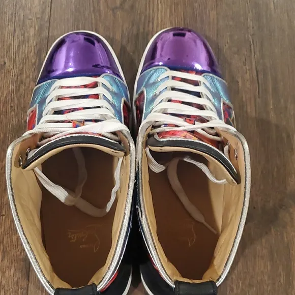 Christian Louboutin Colorful men's High-Top Sneakers 42 US 9