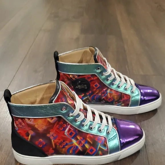 Christian Louboutin Colorful men's High-Top Sneakers 42 US 9
