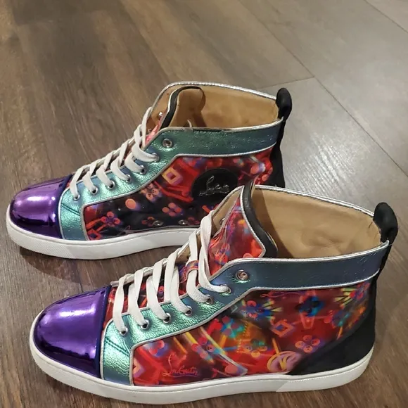 Christian Louboutin Colorful men's High-Top Sneakers 42 US 9