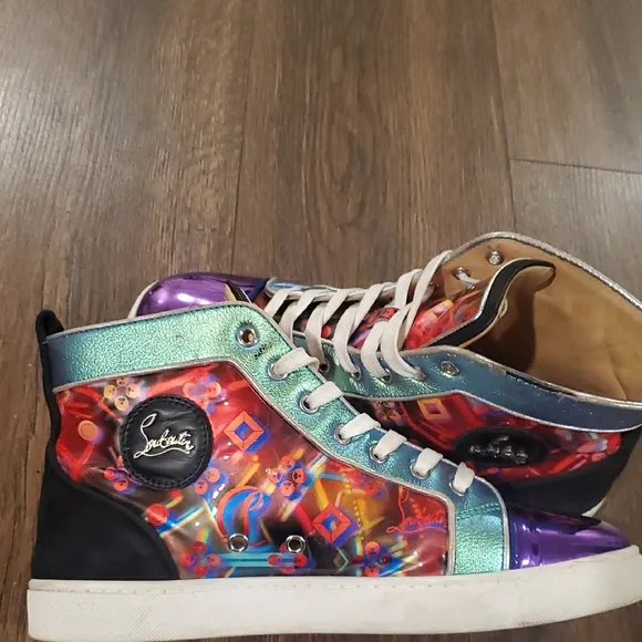Christian Louboutin Colorful men's High-Top Sneakers 42 US 9