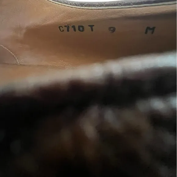 Church’s Genuine Ostrich Handcrafted Mens Dress Shoes Size 9 1/2 M Brown Luxury