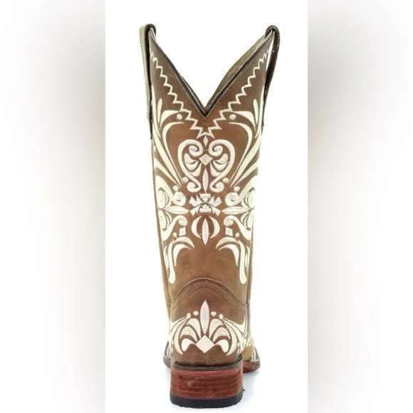 CIRCLE G WOMEN'S EMBROIDERY WESTERN BOOTS - SQUARE TOE