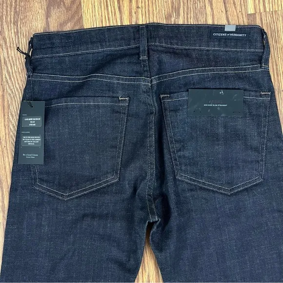 Citizens of Humanity COH NWT Agnes Mid Rise Slim Straight Jean after dark 25