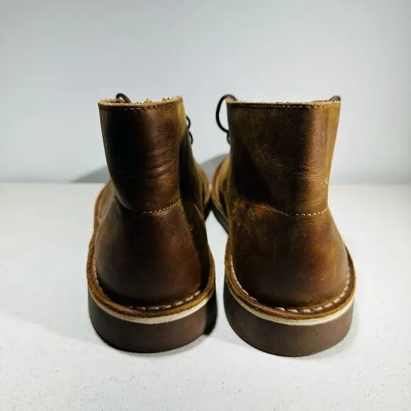 Clarks Brown Leather Chukka Lace Up Ankle Boots Everyday Casual 9,5