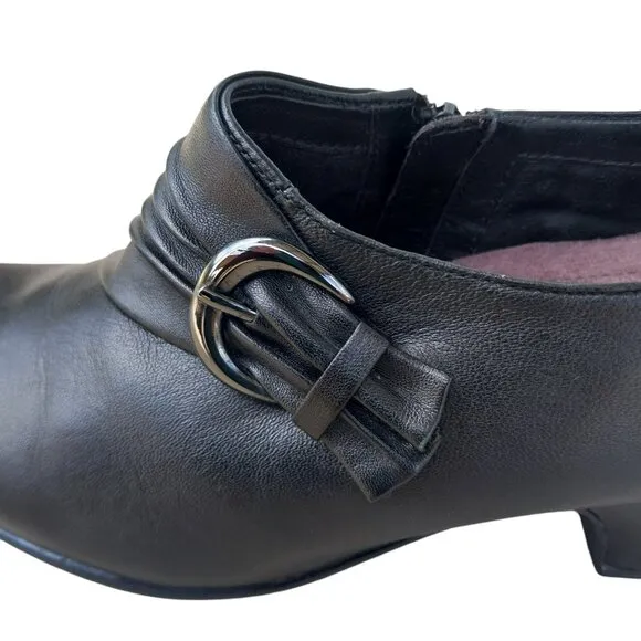 Clarks Everyday Active Air Leather Sugar Charm Shoes, Black, Size 7M