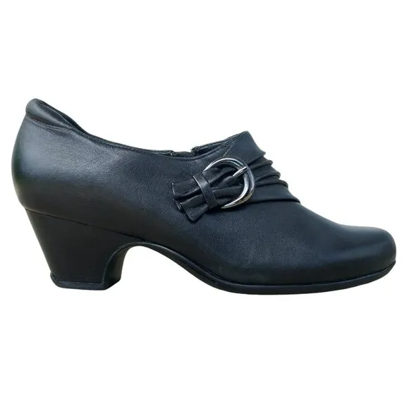 Clarks Everyday Active Air Leather Sugar Charm Shoes, Black, Size 7M