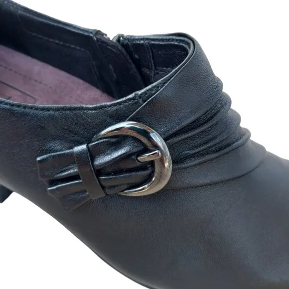 Clarks Everyday Active Air Leather Sugar Charm Shoes, Black, Size 7M