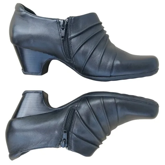 Clarks Everyday Active Air Leather Sugar Charm Shoes, Black, Size 7M