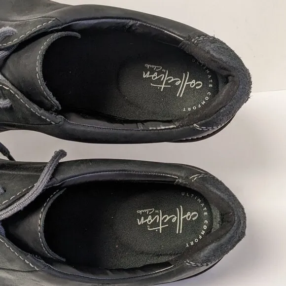 Clarks Grandin Plain Oxford, Black Leather, Men's 13 M