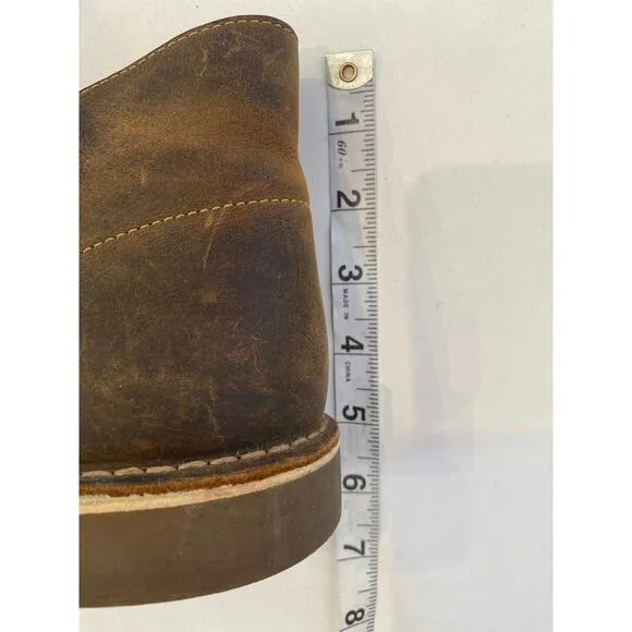 Clarks Men’s Brown Bushacre Chukka Leather Lace Up Shoes EUC Sz 11M Cushioned