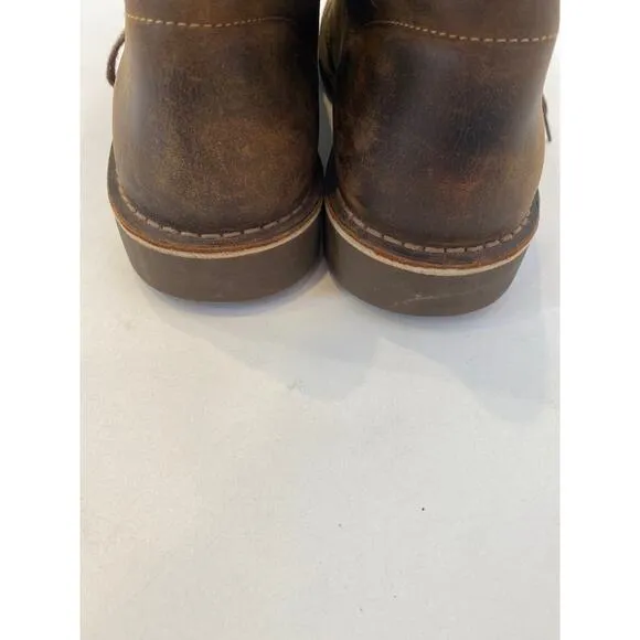 Clarks Men’s Brown Bushacre Chukka Leather Lace Up Shoes EUC Sz 11M Cushioned