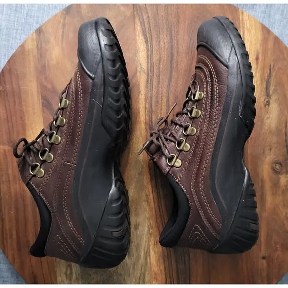 Clarks Muckers Leather Waterproof Hiking Shoes Thinsulate Brown Men's 9