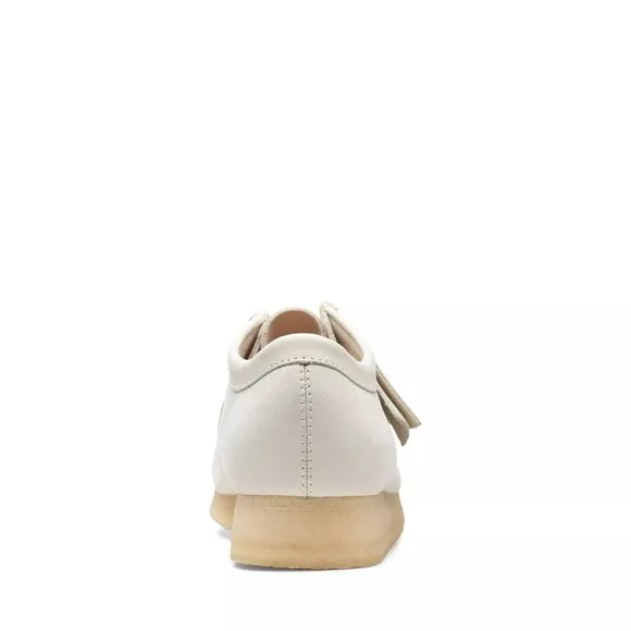 Clarks Originals Wallabee Moccasin Off White Leather Casual Shoes