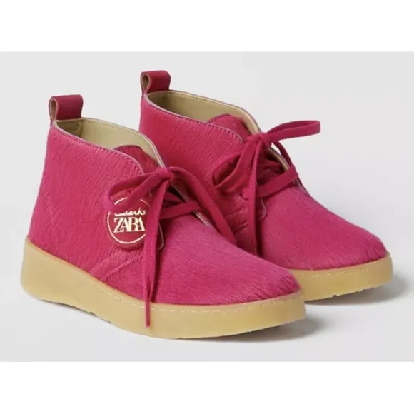 Clark’s x Zara Kids Pink Ankle Boots